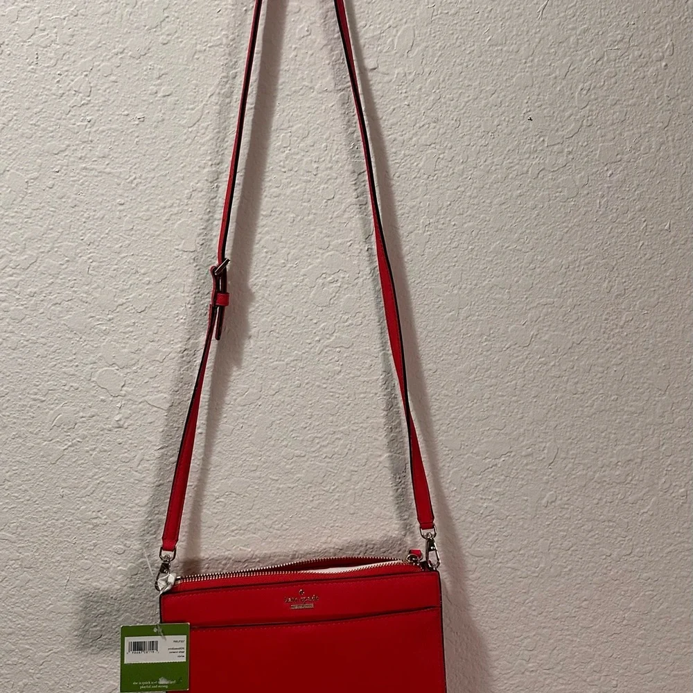 Kate Spade Reddish Orange (pricklypea) Shoulder Bag - Picture 3 of 6